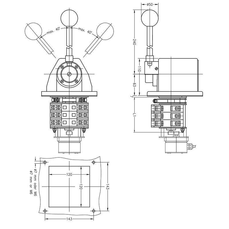 NS2-KA Industrial Joystick - Image 2